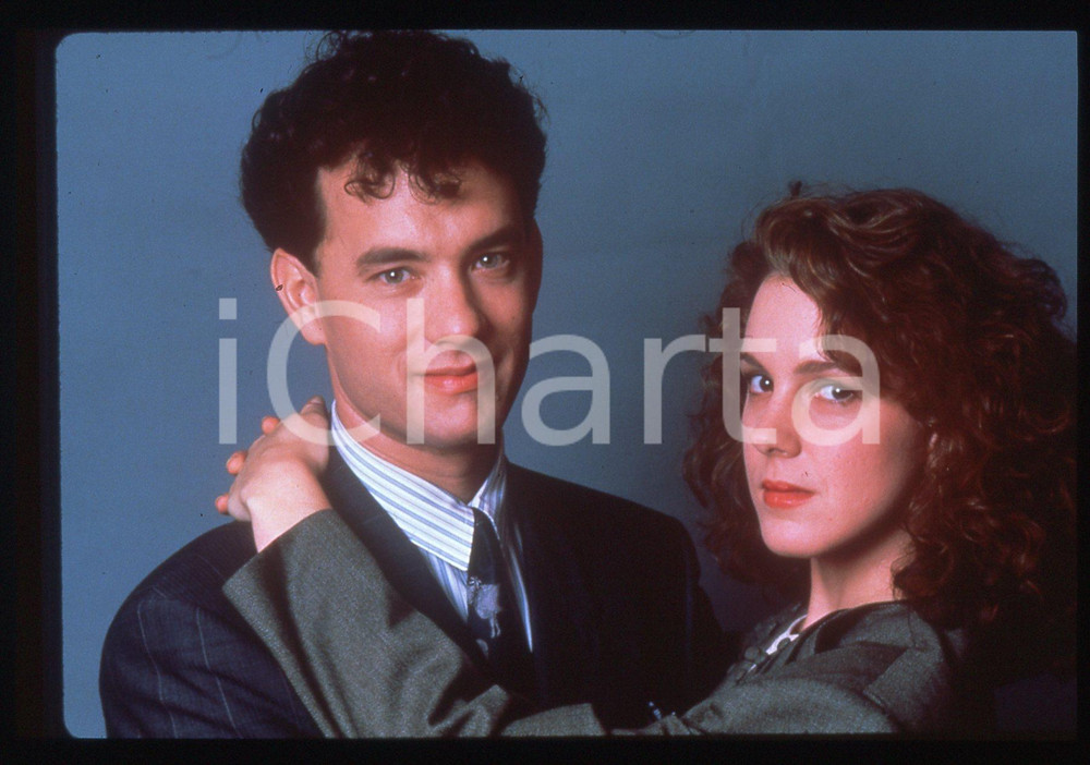 Fotografia d epoca originale Tom HANKS e Rita WILSON  CINEMA 1990 ca 35 mm vintage slide 2 1