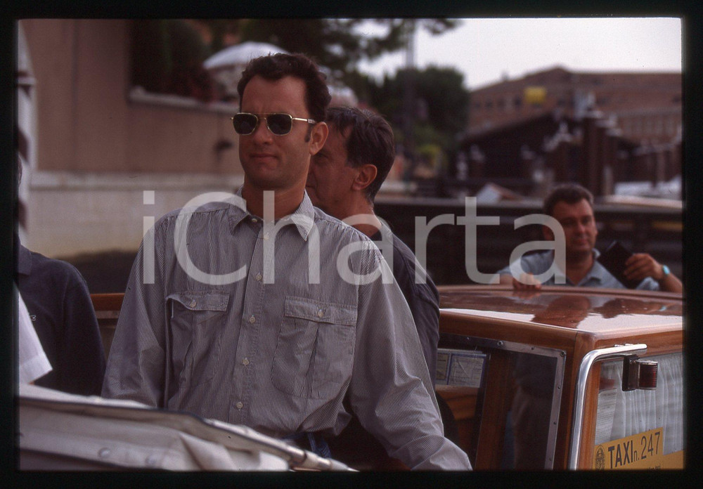Fotografia d epoca originale Tom HANKS  FESTIVAL CINEMA VENEZIA 1998 35 mm vintage slide 42 1