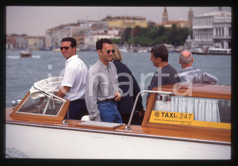 Fotografia d epoca originale Tom HANKS  FESTIVAL CINEMA VENEZIA 1998 35 mm vintage slide 61 1