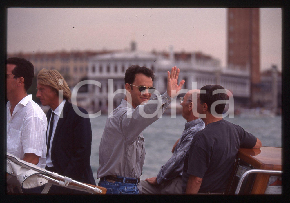 Fotografia d epoca originale Tom HANKS  FESTIVAL CINEMA VENEZIA 1998 35 mm vintage slide 62 1