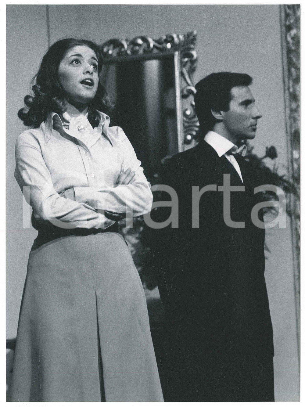 Fotografia d epoca originale 1975 TEATRO GRUPPO PALCOSCENICO Saronno  Ornifle  Foto di scena 10 1