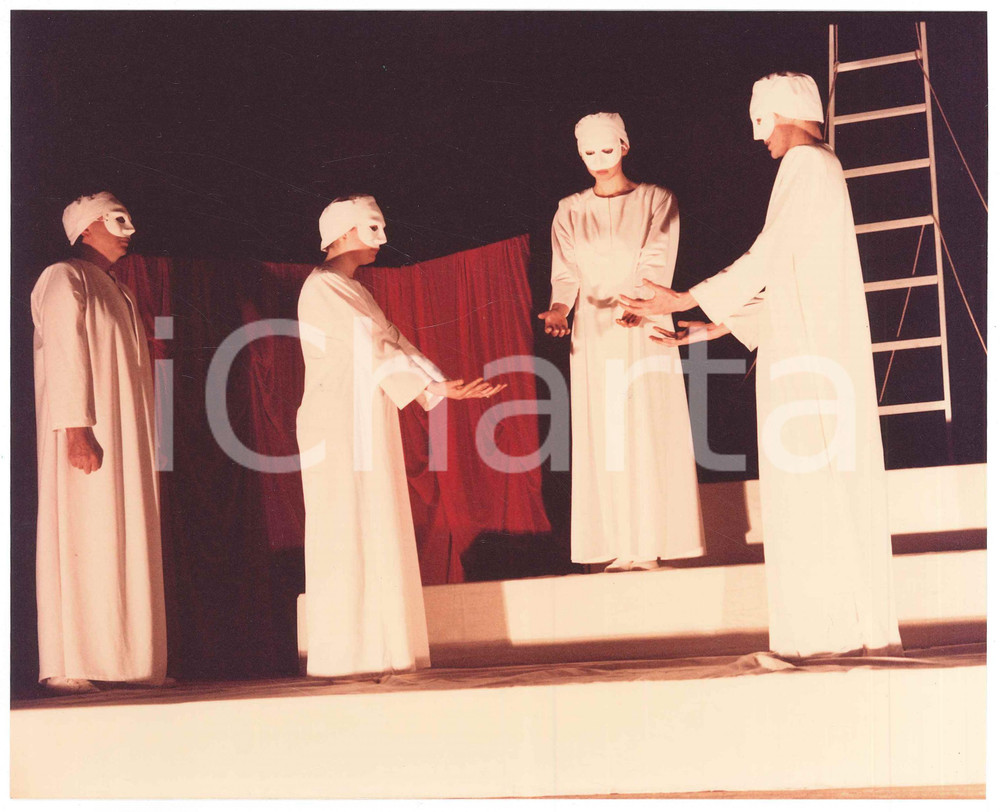 Fotografia d epoca originale 1986 TEATRO GRUPPO PALCOSCENICO Saronno  Via Crucis Foto di scena 4 1