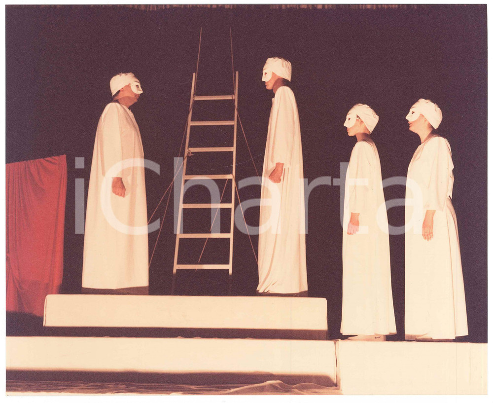 Fotografia d epoca originale 1986 TEATRO GRUPPO PALCOSCENICO Saronno  Via Crucis Foto di scena 3 1