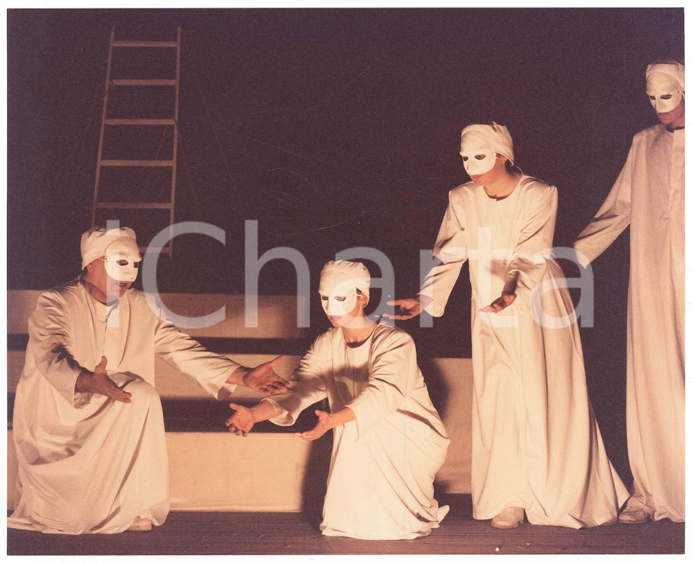 Fotografia d epoca originale 1986 TEATRO GRUPPO PALCOSCENICO Saronno  Via Crucis Foto di scena 6 1
