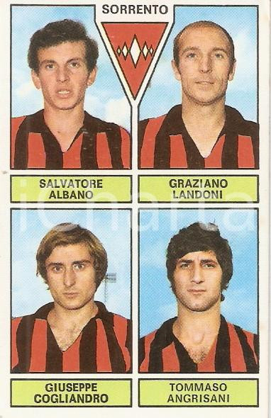 Oggetto da collezione cartaceo PANINI  CALCIATORI 1971  1972 Figurina SORRENTO Albano Landoni Cogliandro 1