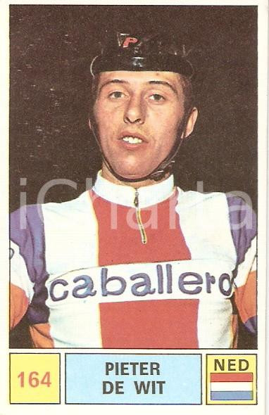 Oggetto da collezione cartaceo PANINI  SPRINT 1971 Figurina Pieter DE WIT n. 164 Ciclismo Sponsor CABALLERO 1