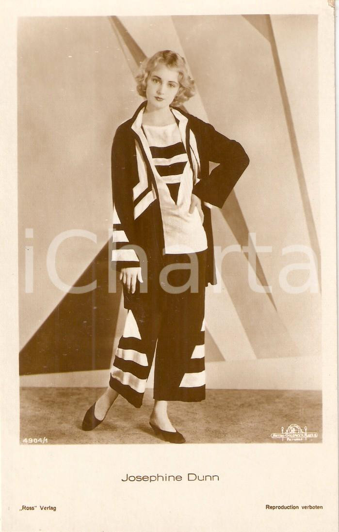 Cartolina originale da collezione 1930 ca CINEMA Actress Josephine DUNN Portrait Cartolina FP NV 1