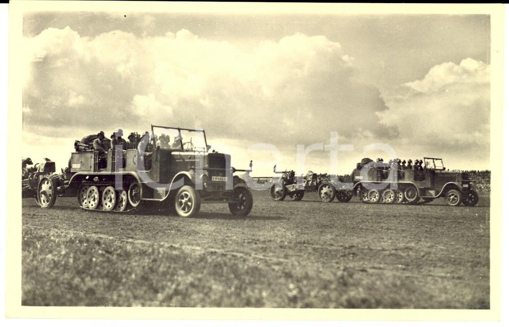 Cartolina originale da collezione 1940 ca WW2 Die WEHRMACHT  Motorisierte Artillerie Postcard FP NV 1