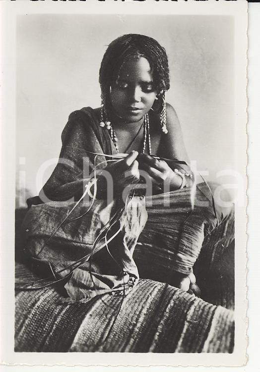 Fotografia d epoca originale 1935ca A.O.I. ETIOPIA Ritratto di giovane donna etiope VERA FOTO cm 9X5,8 1