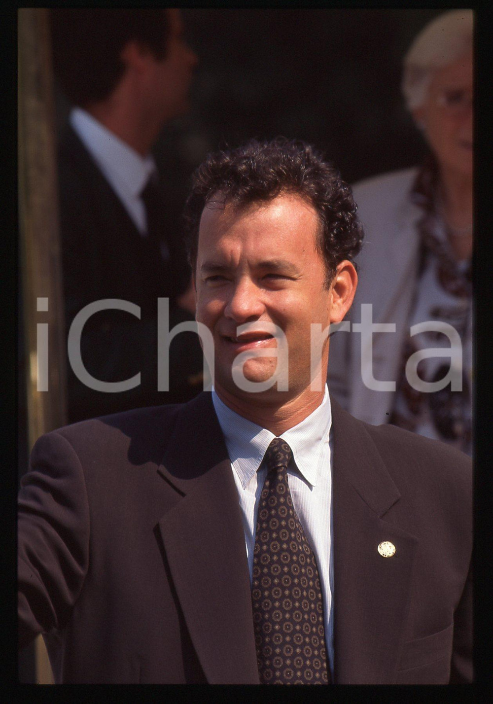 Fotografia d epoca originale Tom HANKS  FESTIVAL CINEMA VENEZIA 1995 35 mm vintage slide 26 1
