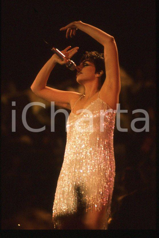 Fotografia d epoca originale Liza MINNELLI  40Â° Festival di SANREMO 1990 35mm vintage slide 32 1