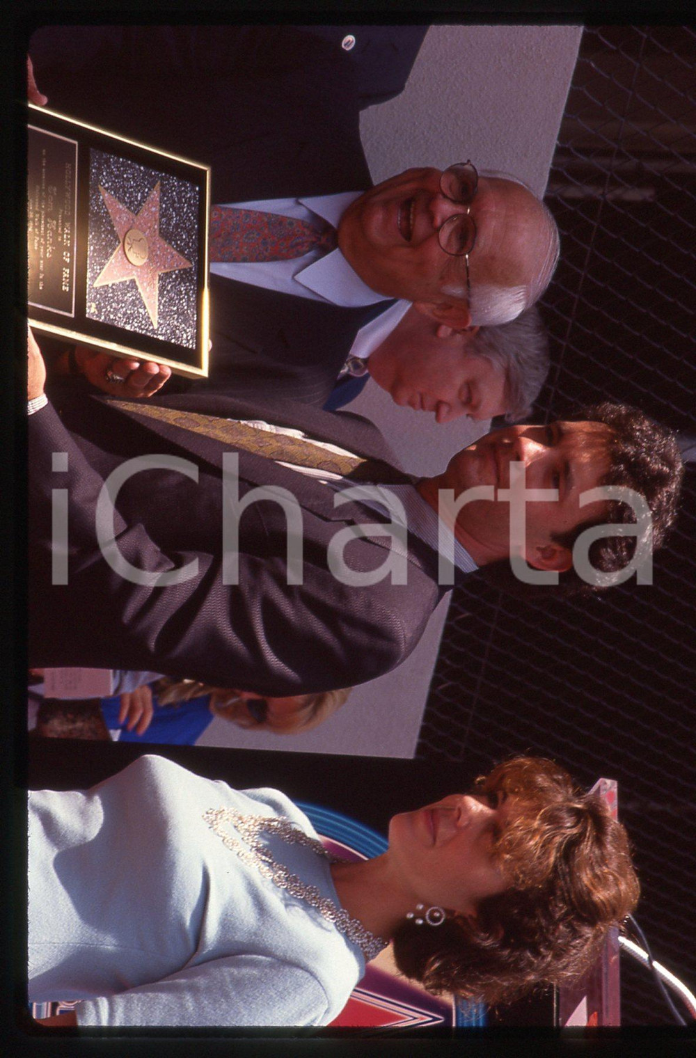 Fotografia d epoca originale Tom HANKS e Rita WILSON  WALK OF FAME HOLLYWOOD 1992 35 mm vintage slide 5 1