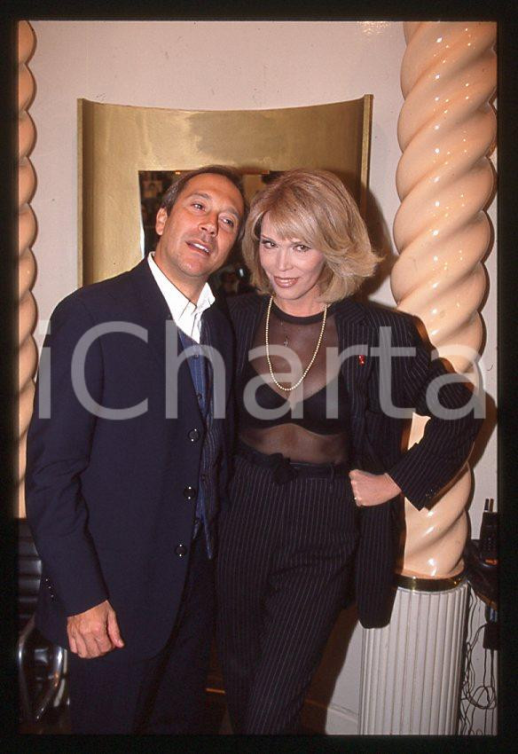 Fotografia d epoca originale Amanda LEAR Marco BALESTRI Il brutto anatroccolo 1998 35 mm vintage slide 7 1