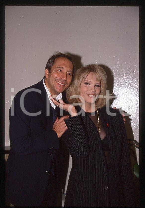 Fotografia d epoca originale Amanda LEAR Marco BALESTRI Il brutto anatroccolo 1998 35 mm vintage slide 4 1