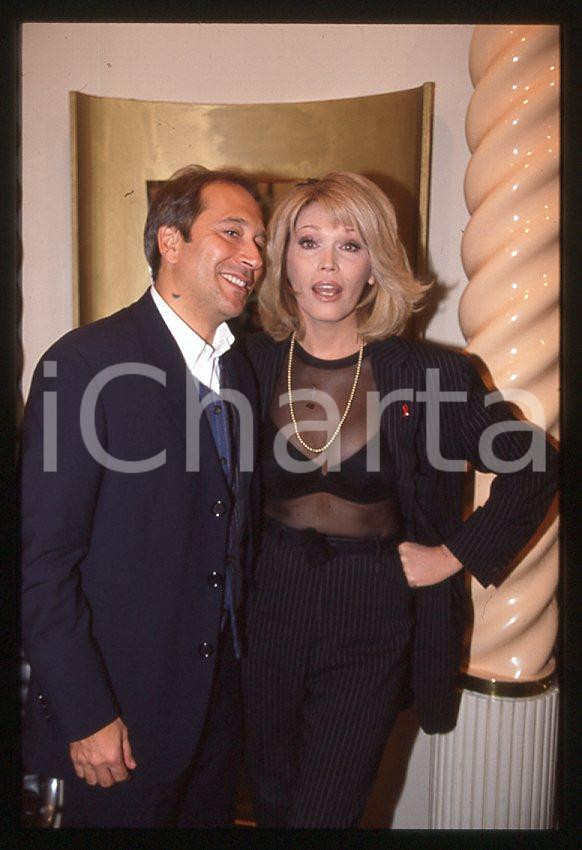 Fotografia d epoca originale Amanda LEAR Marco BALESTRI Il brutto anatroccolo 1998 35 mm vintage slide 9 1