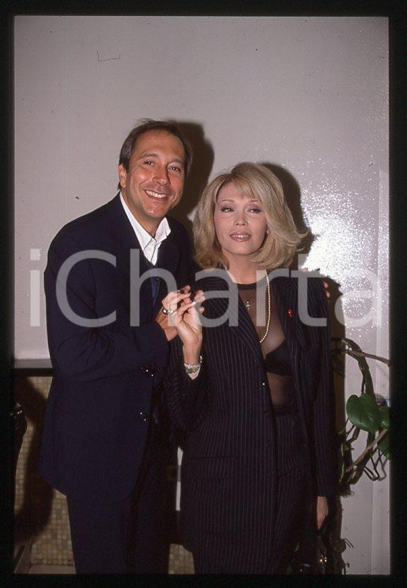 Fotografia d epoca originale Amanda LEAR Marco BALESTRI Il brutto anatroccolo 1998 35 mm vintage slide 8 1