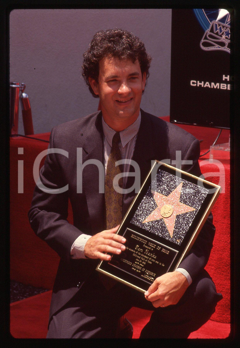Fotografia d epoca originale Tom HANKS  WALK OF FAME HOLLYWOOD 1992 35 mm vintage slide 4 1