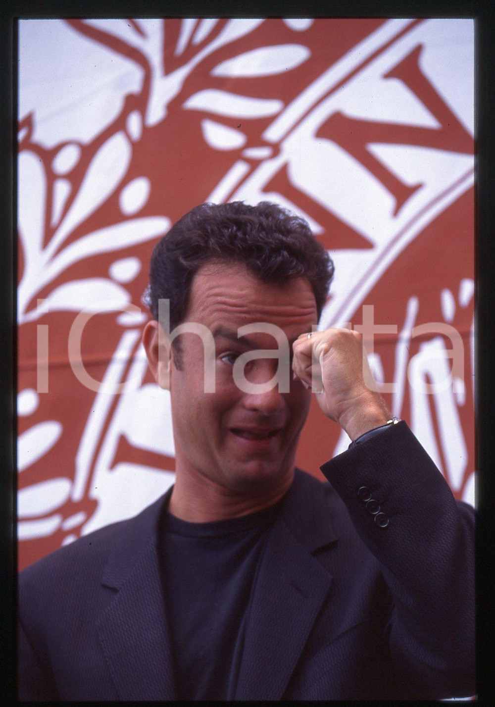 Fotografia d epoca originale Tom HANKS  FESTIVAL CINEMA VENEZIA 1994 35 mm vintage slide 65 1