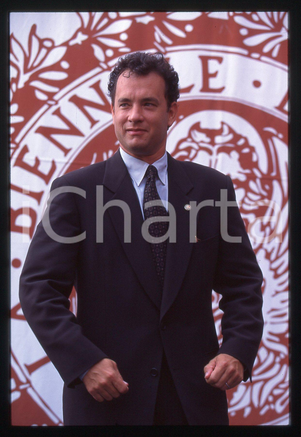 Fotografia d epoca originale Tom HANKS  FESTIVAL CINEMA VENEZIA 1995 35 mm vintage slide 37 1