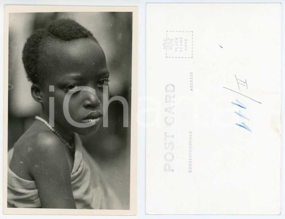 1930 C. ZAGOURSKI «L'Afrique qui disparaît» RUANDA Enfant Mutudzi ^Postcard 111  Fotocartolina postale d'epoca, appartenente alla 2^serie &laquo;L'Afrique qui dispara&icirc;t&raquo; del fotografo Casimir Zagourski (L&eacute;opoldville).N&deg;111, non viaggiata.CONDIZIONI: FAIRFORMATO: 9x14 cm    originale e autentica 1
