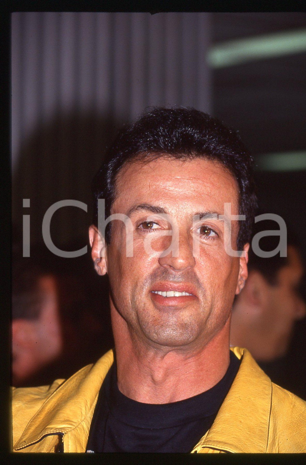 Fotografia d epoca originale Sylvester STALLONE  PLANET HOLLYWOOD LONDON 1993 35 mm vintage slide 3 1
