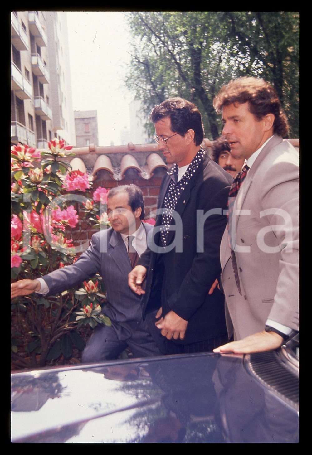 Fotografia d epoca originale Sylvester STALLONE  MILANO 1995 35 mm vintage slide 10 1