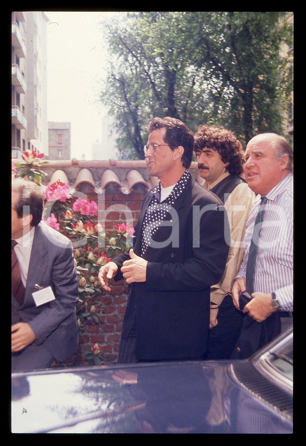 Fotografia d epoca originale Sylvester STALLONE  MILANO 1995 35 mm vintage slide 11 1