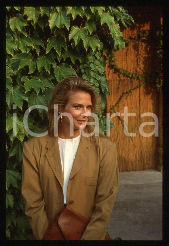Fotografia d epoca originale Candice BERGEN  Mostra Cinema VENEZIA 1987  Ritratto 35mm vintage slide 14 1