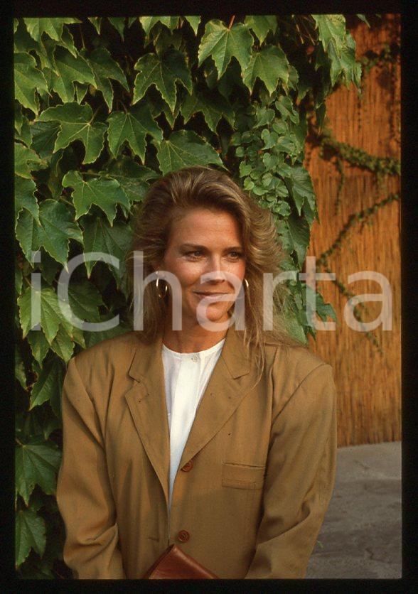 Fotografia d epoca originale Candice BERGEN  Mostra Cinema VENEZIA 1987  Ritratto 35mm vintage slide 19 1