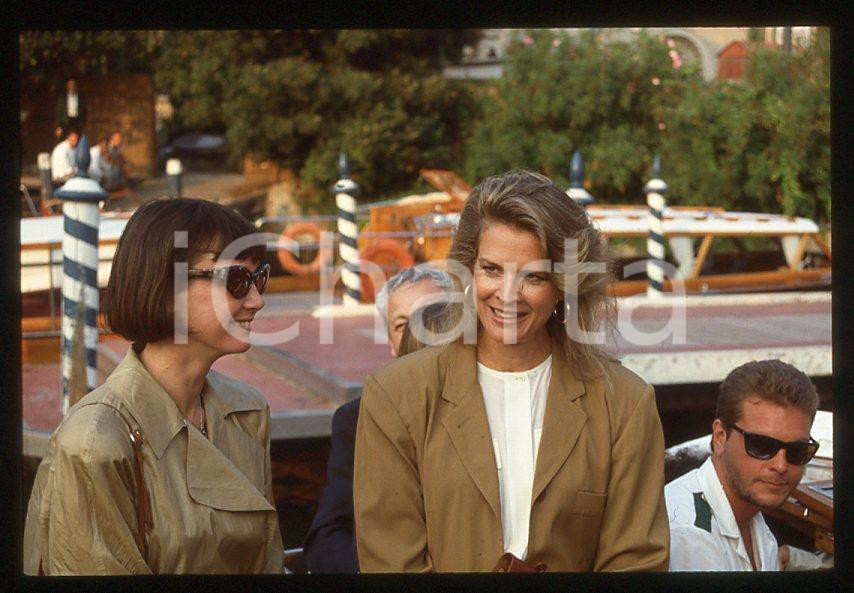 Fotografia d epoca originale Candice BERGEN  Cinema VENEZIA 1987  Arrivo al Lido 35mm vintage slide 1 1