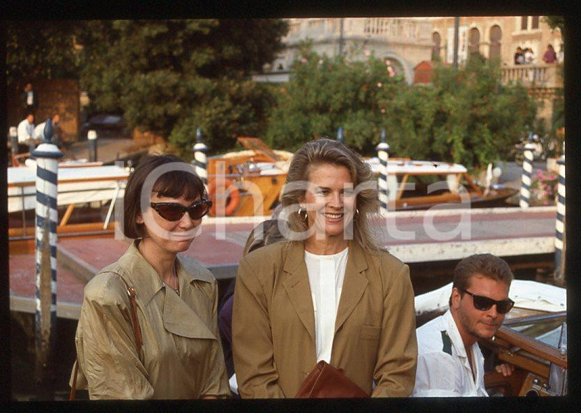 Fotografia d epoca originale Candice BERGEN  Cinema VENEZIA 1987  Arrivo al Lido 35mm vintage slide 3 1