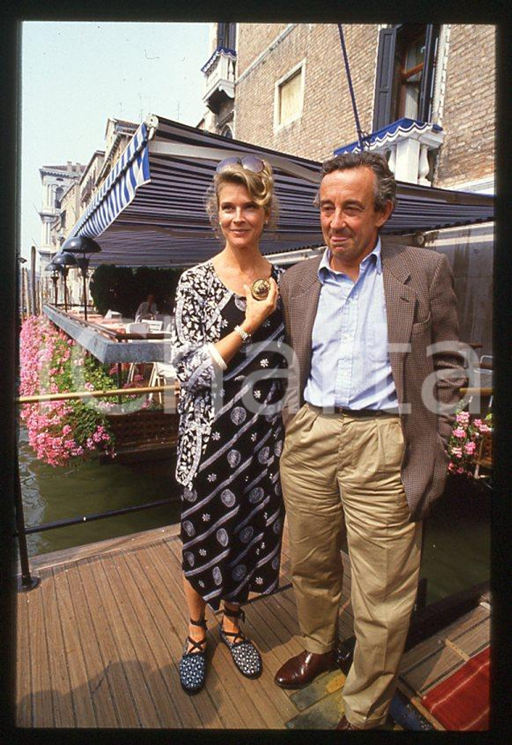 Fotografia d epoca originale Louis MALLE Candice BERGEN  CINEMA VENEZIA 1987 35mm vintage slide 1 1