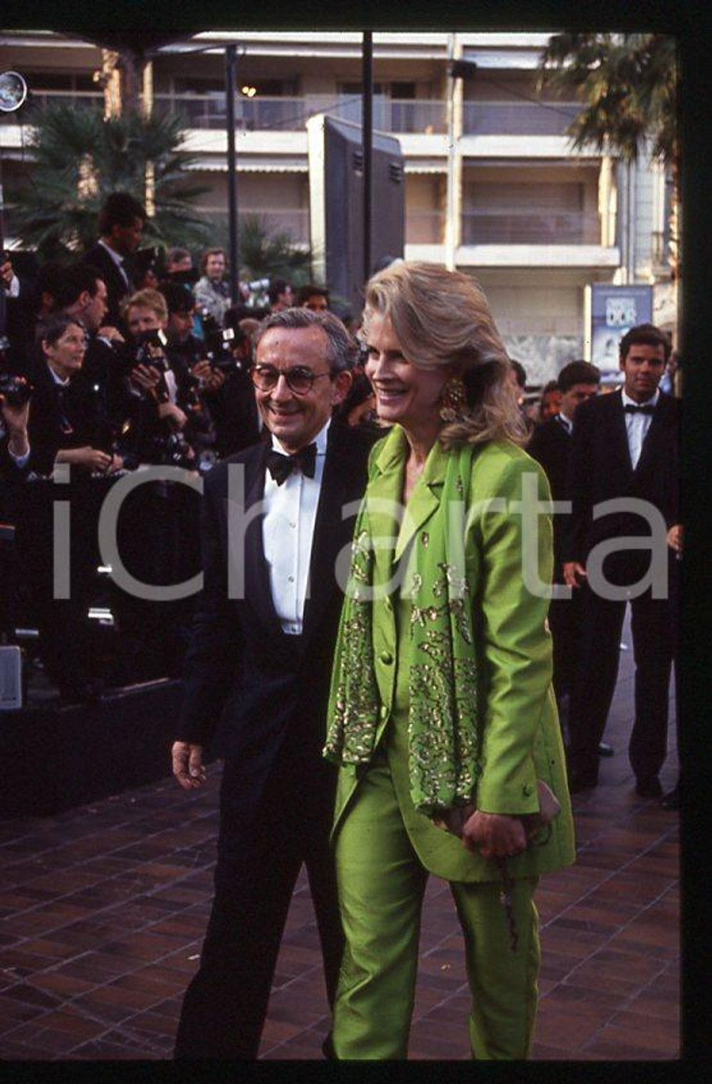 Fotografia d epoca originale Louis MALLE Candice BERGEN  Festival di CANNES 1993 35mm vintage slide 1 1