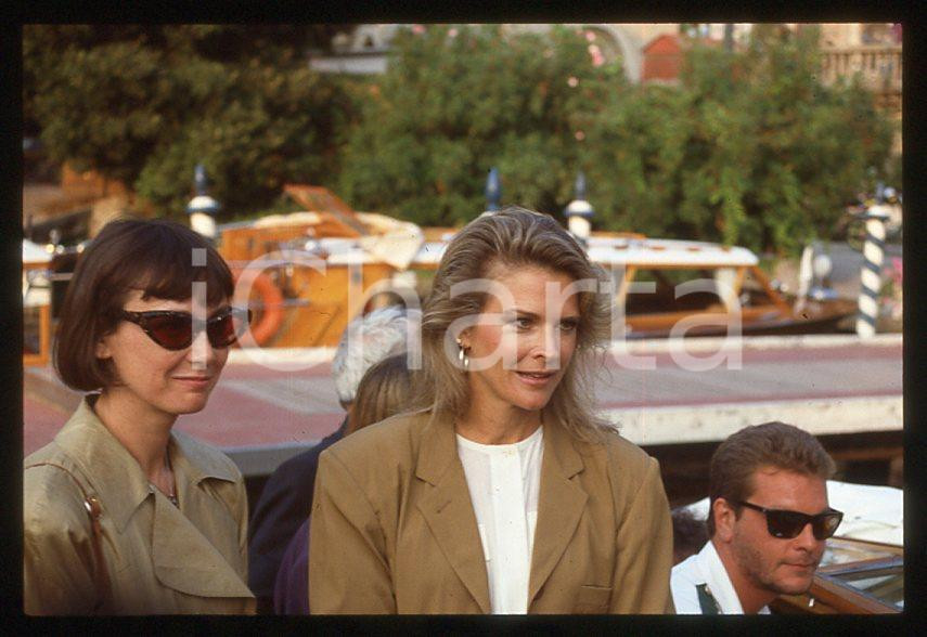 Fotografia d epoca originale Candice BERGEN  Cinema VENEZIA 1987  Arrivo al Lido 35mm vintage slide 2 1