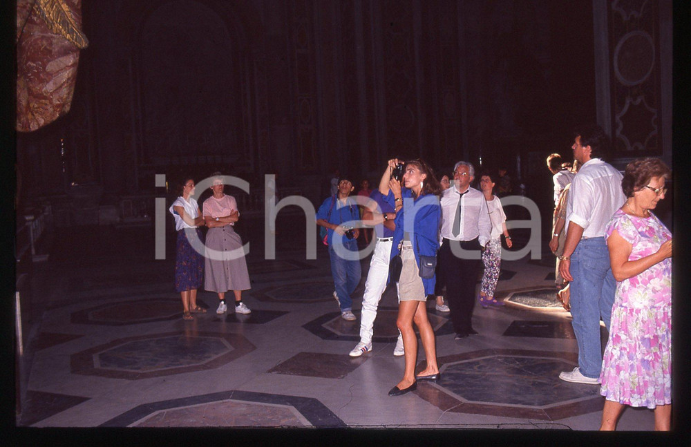 Fotografia d epoca originale Sylvester STALLONE e Jennifer FLAVIN  ROMA 1990 ca 35 mm vintage slide 15 1