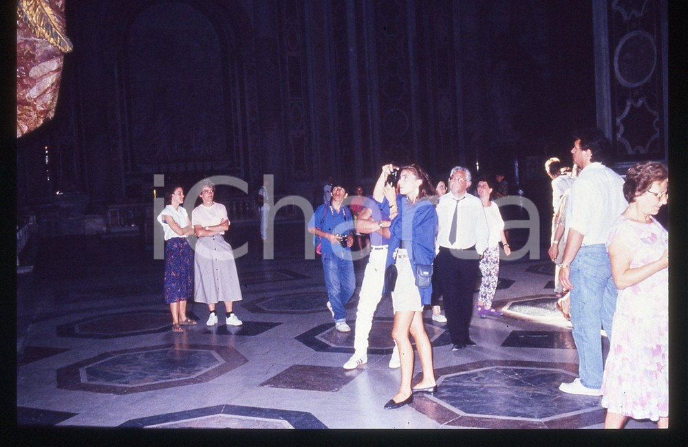 Fotografia d epoca originale Sylvester STALLONE e Jennifer FLAVIN  ROMA 1990 ca 35 mm vintage slide 19 1