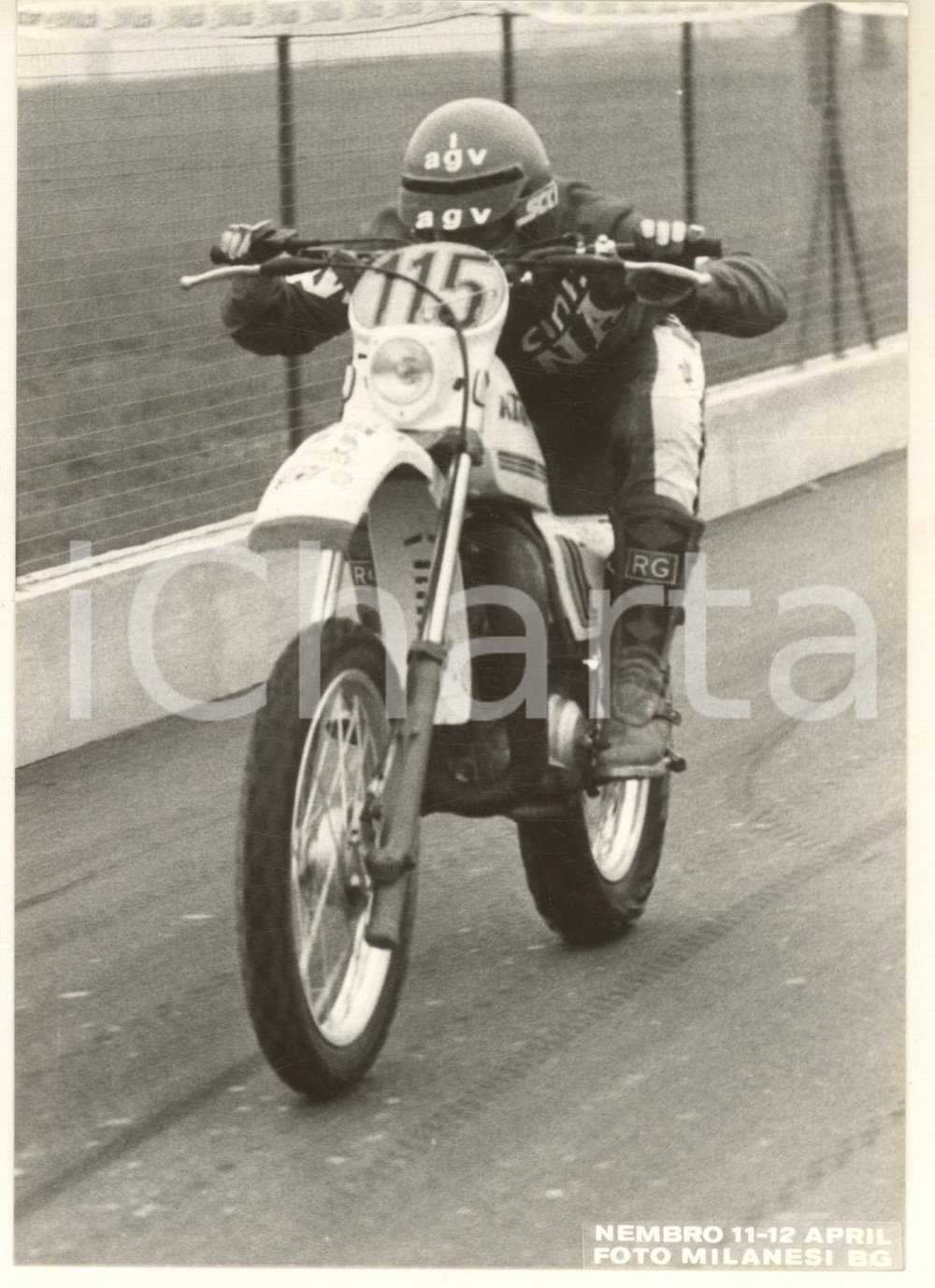 Fotografia d epoca originale 1981 NEMBRO Campionato italiano MOTOCROSS  Foto 18x12 cm 14 1