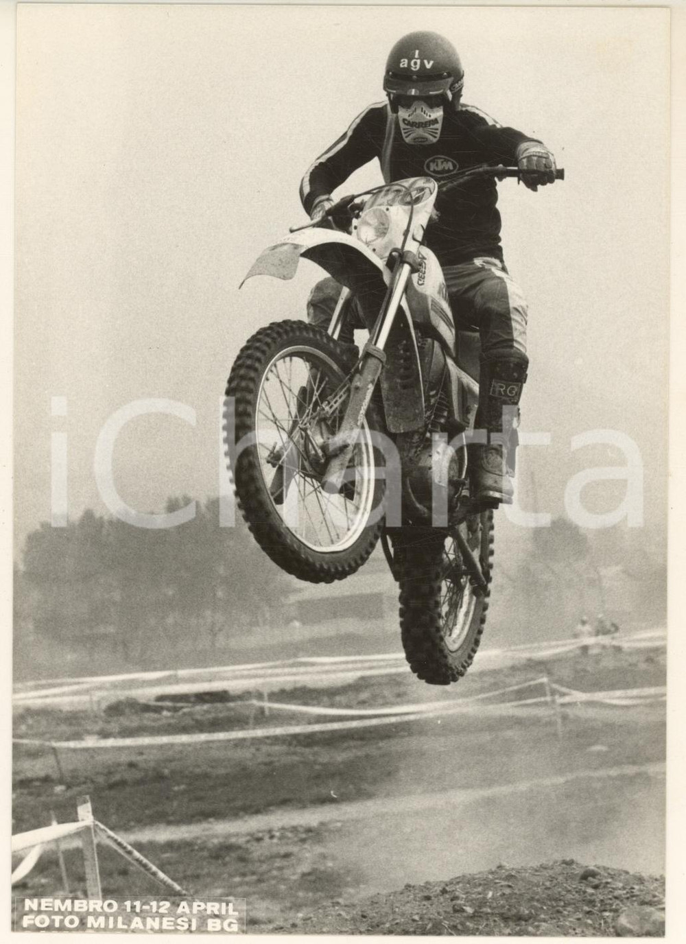 Fotografia d epoca originale 1981 NEMBRO Campionato italiano MOTOCROSS  Foto 18x12 cm 15 1