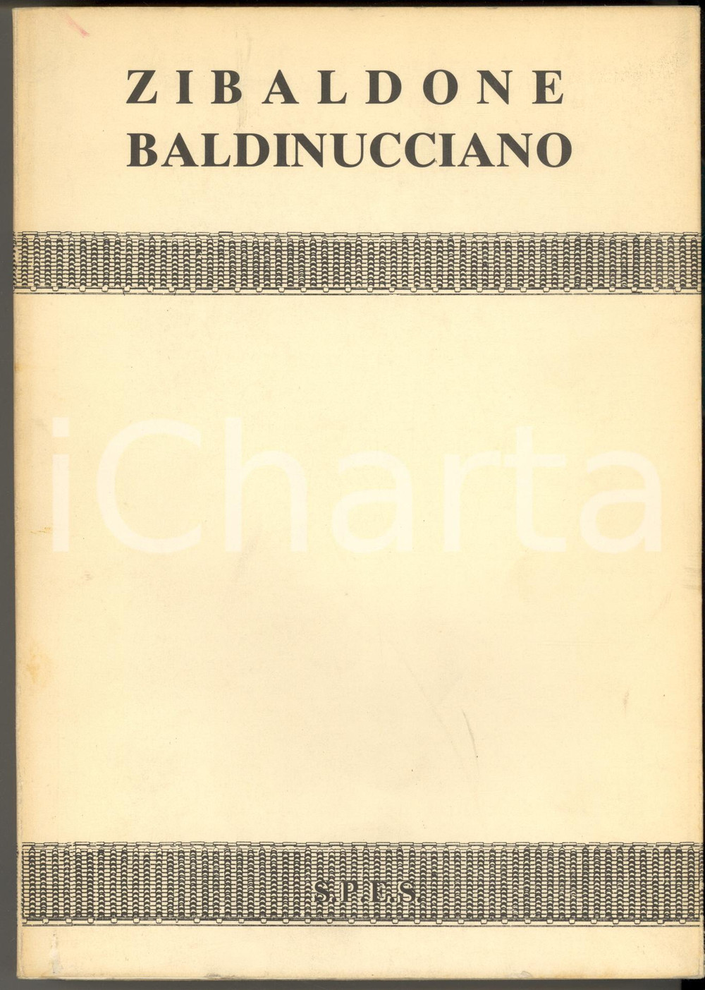 1980 FIRENZE Zibaldone Baldinucciano - Raccolta di scritti - Vol. I Brossura editoriale, con copertina flessibile.Scritti di Filippo Baldinucci, Francesco Saverio Baldinucci, Luca Berrettini, Bernardo De Dominici. Giovanni Camillo Sagrestani e altri. Nota critica e indici a cura di Bruno Santi.Volume IEDITORE: SPES - FirenzePAGINE: 494 FAIR/discreto buone condizioni interne, ma tracce d'uso e sbrecciature marginali in copertina; macchie al taglio; residui cartacei in quarta di copertina Formato: 17x24 cm originale e autentica 1