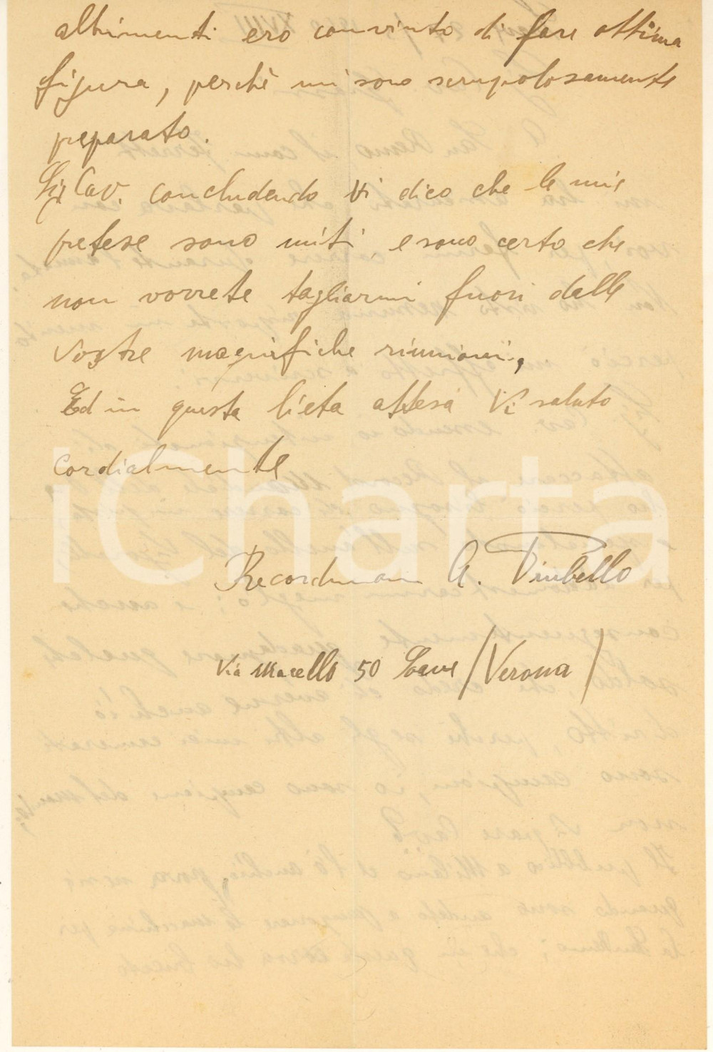 Autografo originale 1940 CICLISMO SOAVE Andrea PIUBELLO  Attacco al record dell ora AUTOGRAFO 1