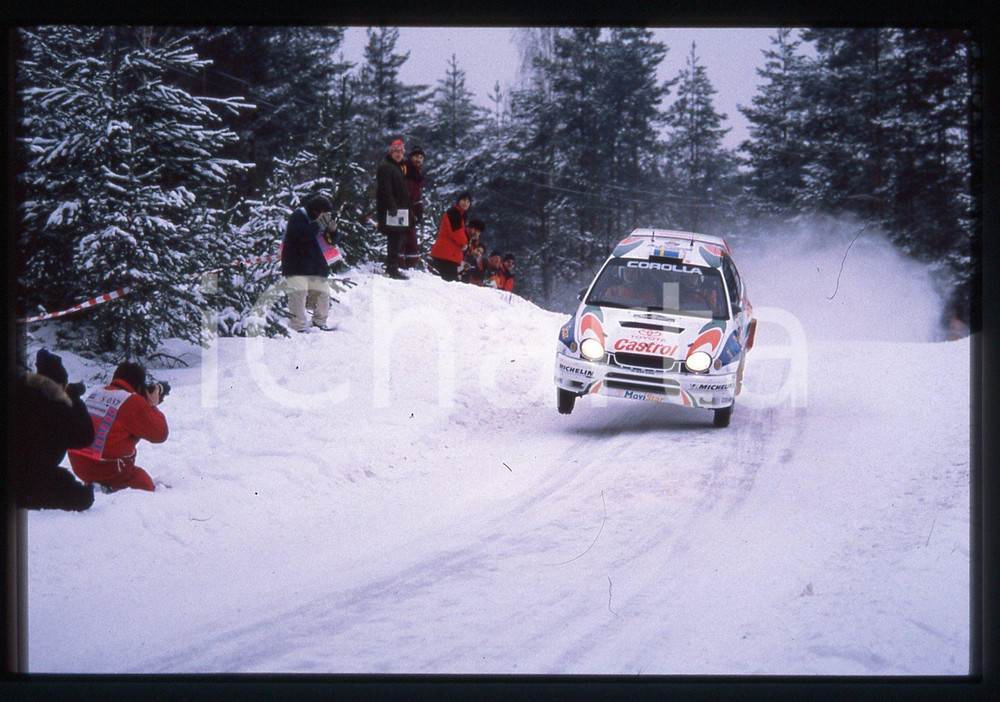 Fotografia d epoca originale TOYOTA COROLLA WRC  WRC SWEDISH RALLY 1998 35 mm vintage slide 2 1