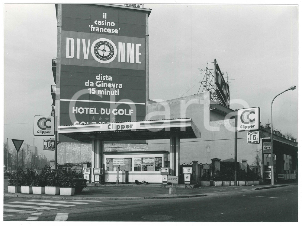 Fotografia d epoca originale 1975 MILANO Viale Certosa 228/ Piazzale ai Laghi  Benzinaio CLIPPER Foto 2 1