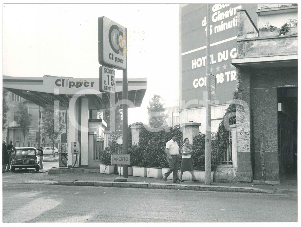 Fotografia d epoca originale 1975 MILANO Viale Certosa 228/ Piazzale ai Laghi  Benzinaio CLIPPER Foto 4 1