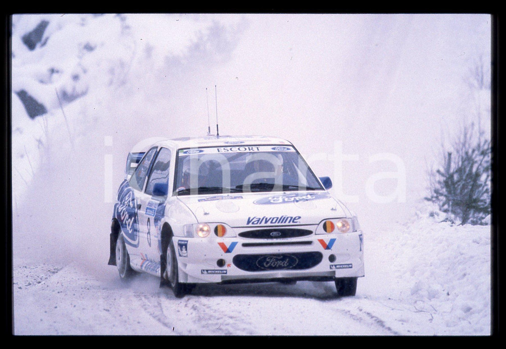 Fotografia d epoca originale FORD ESCORT WRC  WRC INTERNATIONAL SWEDISH RALLY 1998 35 mm vintage slide 5 1