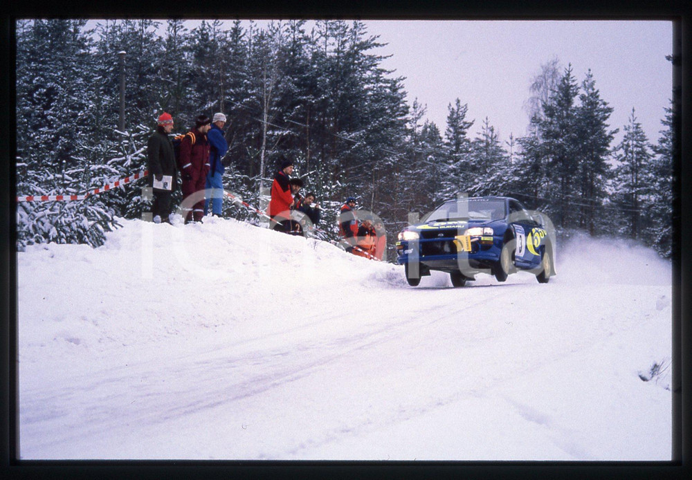 Fotografia d epoca originale SUBARU IMPREZA S5 WRC  97  WRC SWEDISH RALLY 1998 35 mm vintage slide 3 1