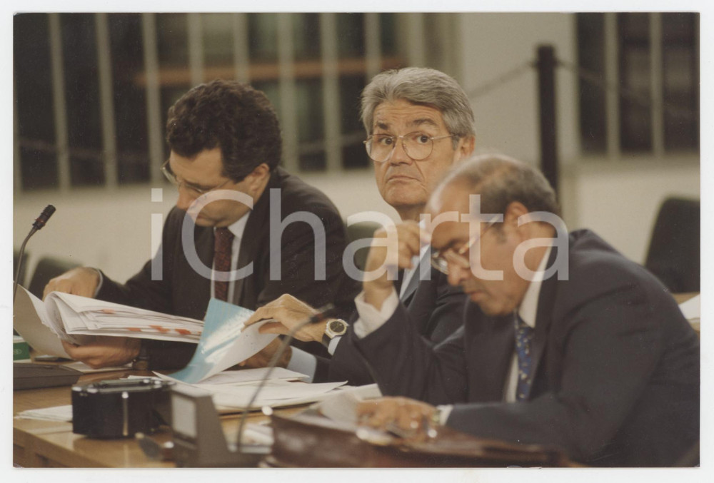 Fotografia d epoca originale 2001 PROCESSO Calogero MANNINO Ritratto  Foto 15x10 cm 1