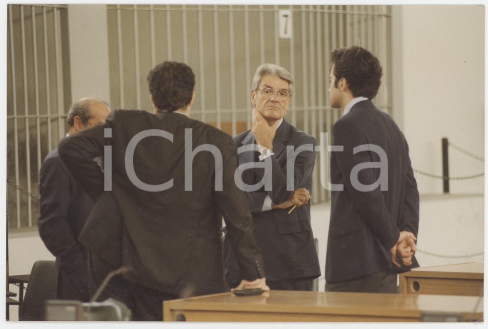 Fotografia d epoca originale 2001 PROCESSO Calogero MANNINO Ritratto  Foto 15x10 cm 1 1