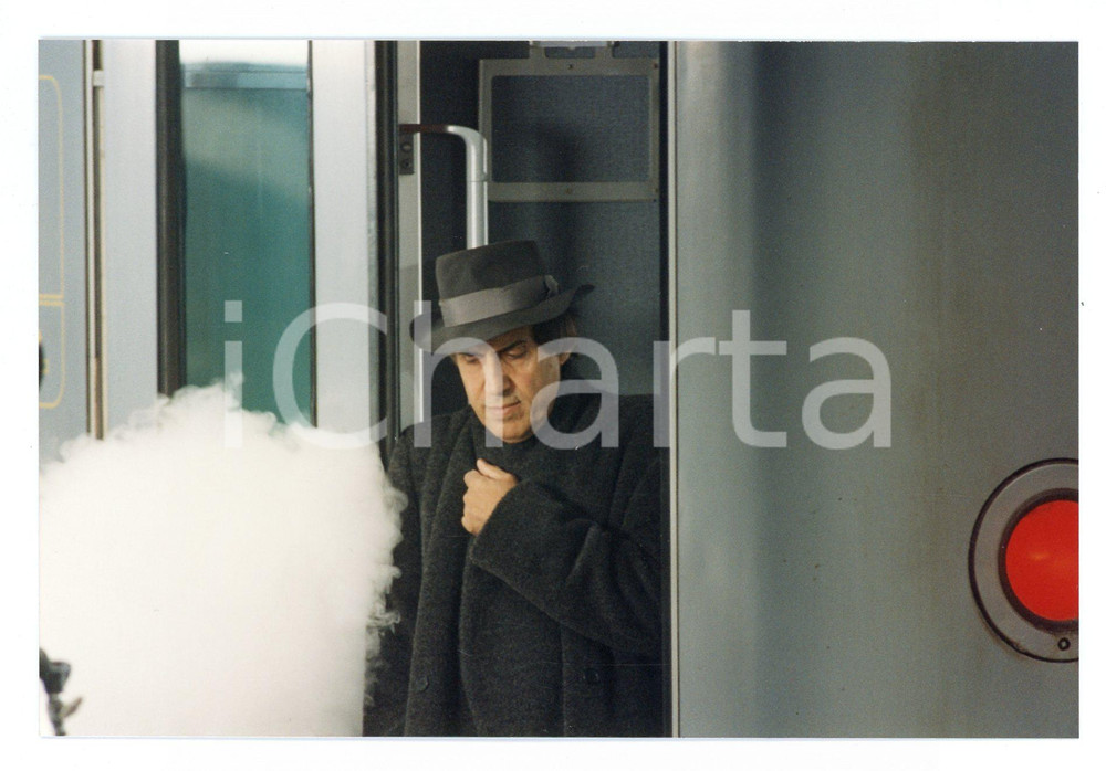 Fotografia d epoca originale 1994 FERROVIE DELLO STATO Adriano CELENTANO Backstage spot  Foto 15x10 cm 5 1
