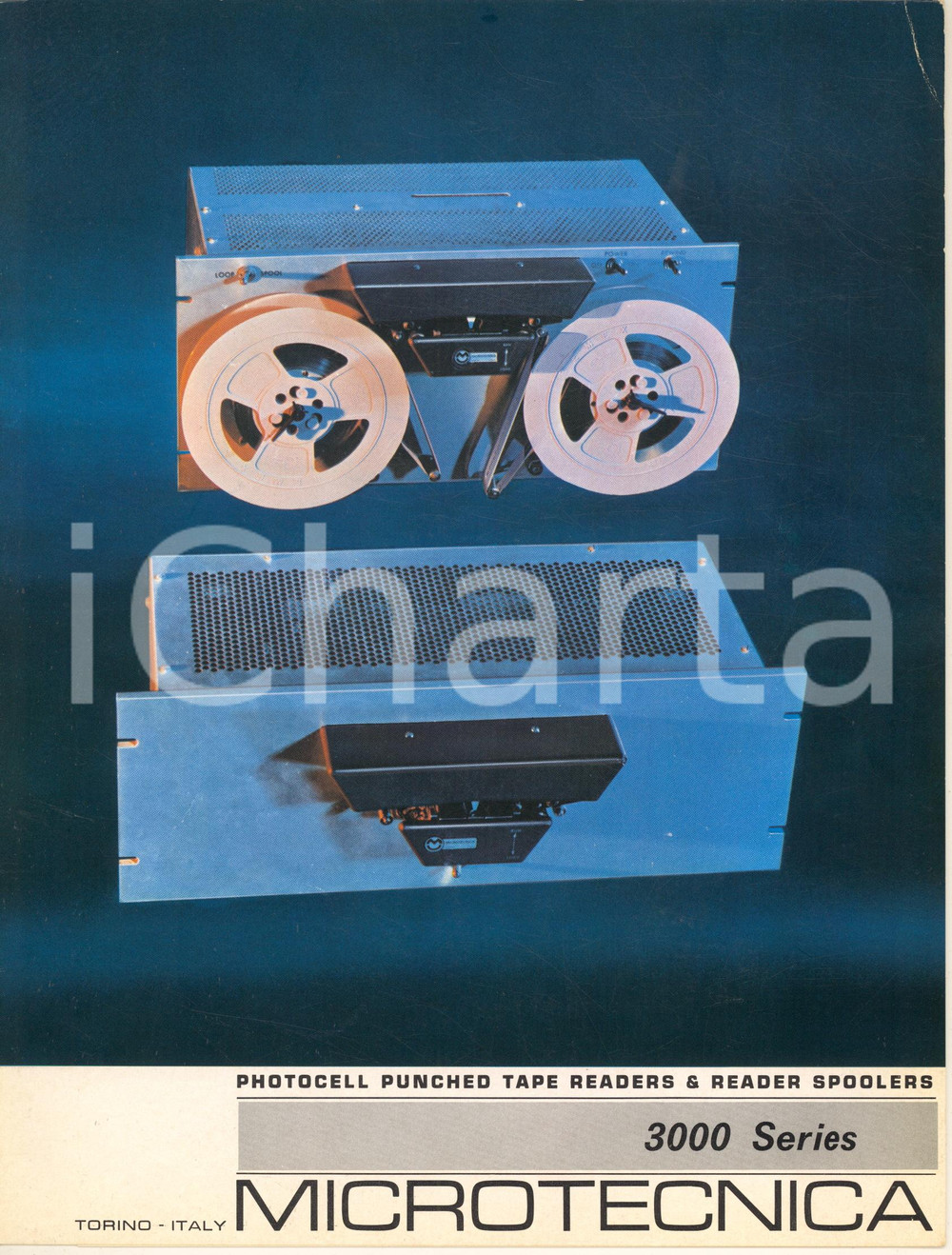 Materiale pubblicitario d’epoca 1970 ca TORINO MICROTECNICA Photocell 3000 Series VINTAGE brochure 1