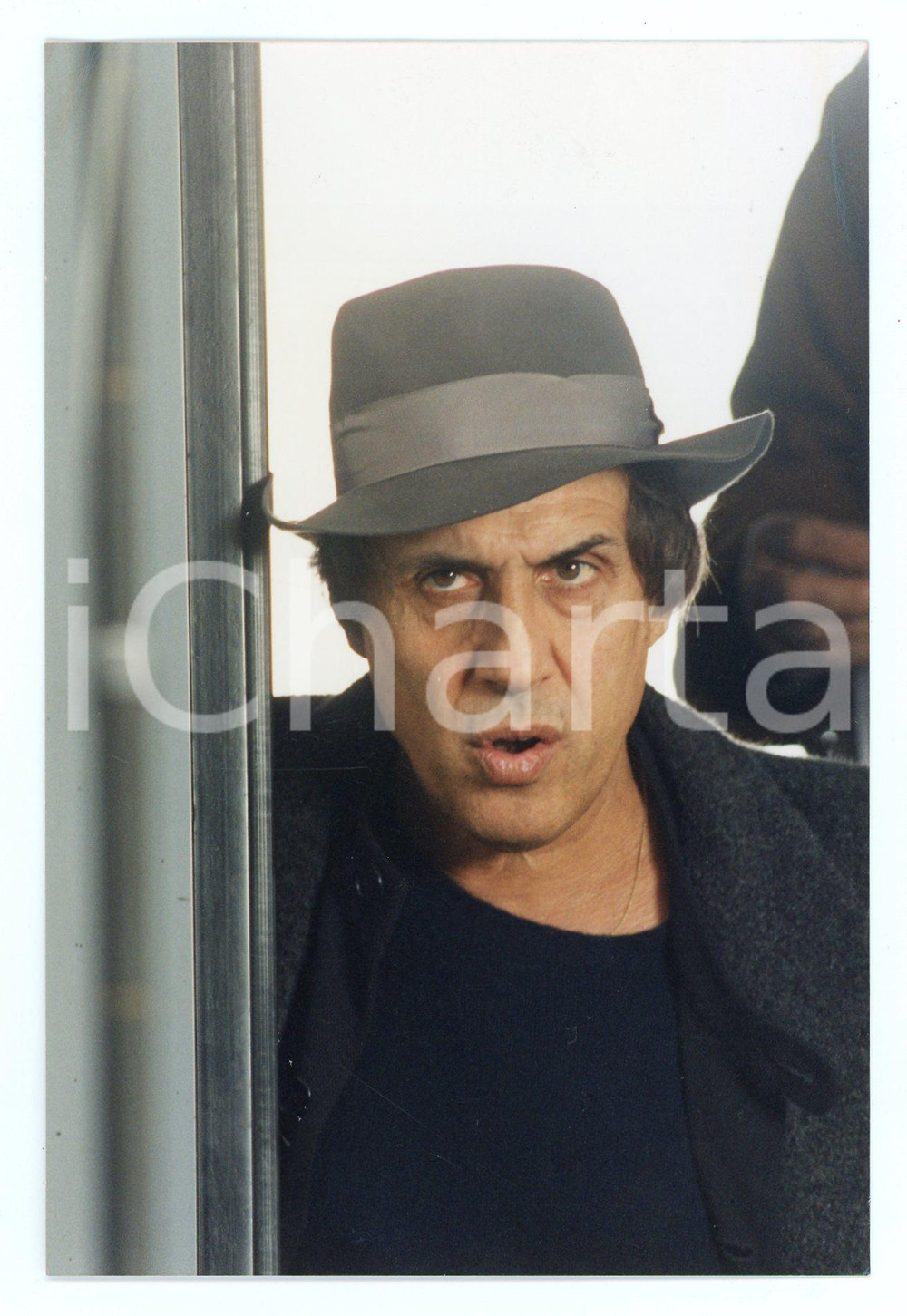 Fotografia d epoca originale 1994 FERROVIE DELLO STATO Adriano CELENTANO Backstage spot  Foto 10x15 cm 31 1